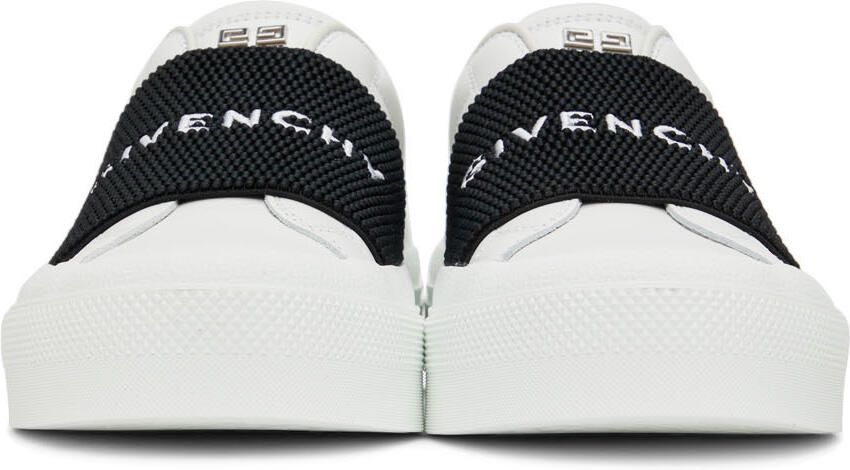Givenchy White & Black City Court Slip-On Sneaker - Picture 3
