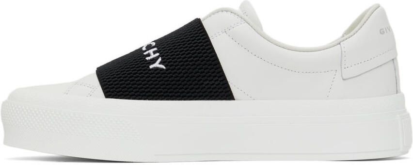 Givenchy White & Black City Court Slip-On Sneaker - Picture 4