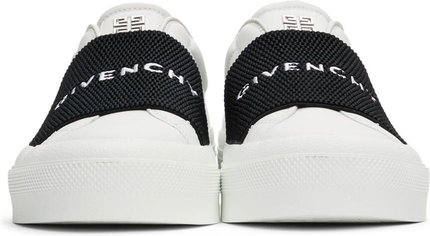 Givenchy White & Black City Court Slip-On Sneaker - Picture 3