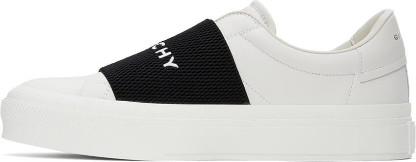 Givenchy White & Black City Court Slip-On Sneaker - Picture 4