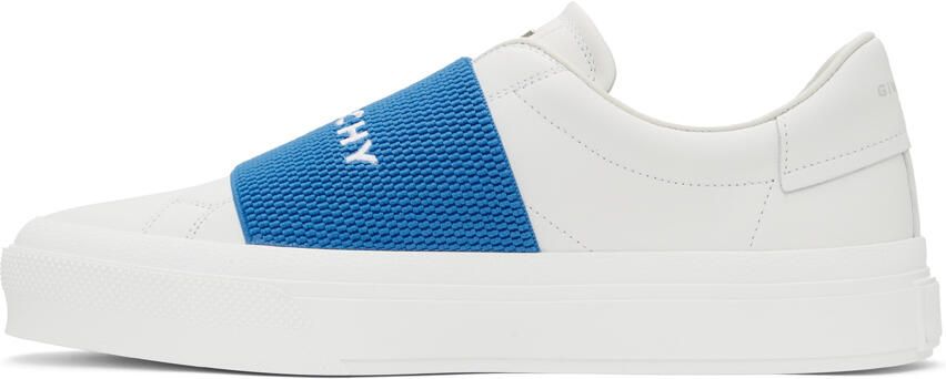 Givenchy White & Blue City Sport Sneakers - Picture 3