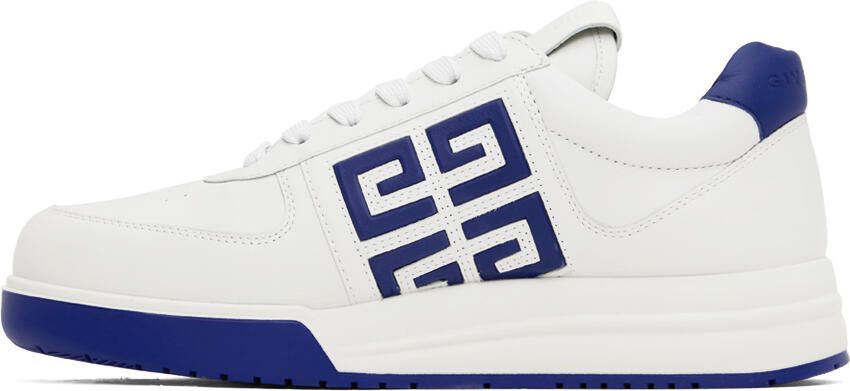 Givenchy White & Blue G4 Sneakers - Picture 3