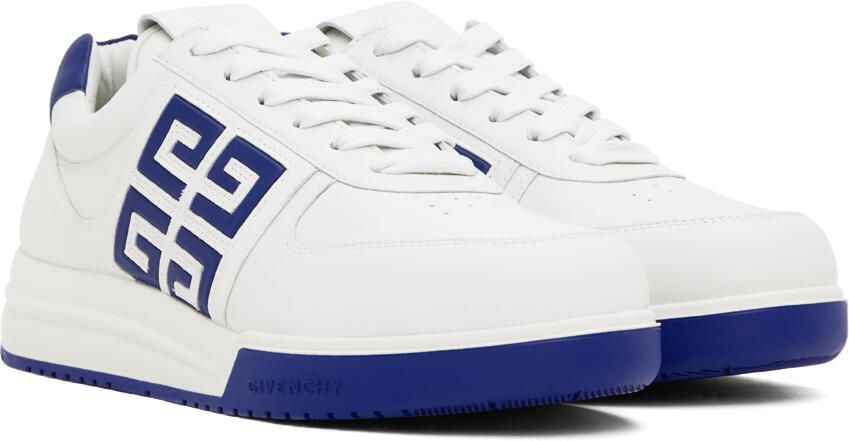 Givenchy White & Blue G4 Sneakers - Picture 2