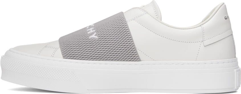 Givenchy White & Gray City Sport Sneakers - Picture 3