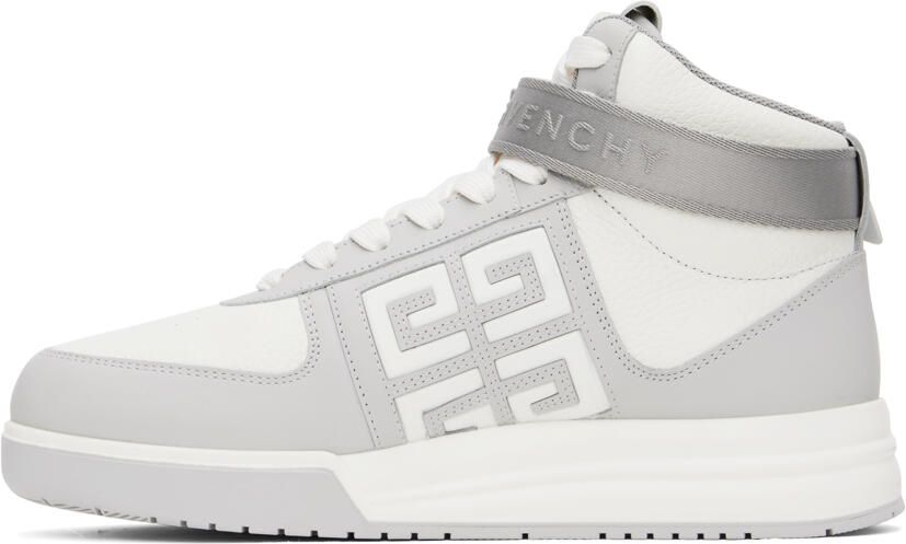Givenchy White & Gray G4 Sneakers - Picture 3