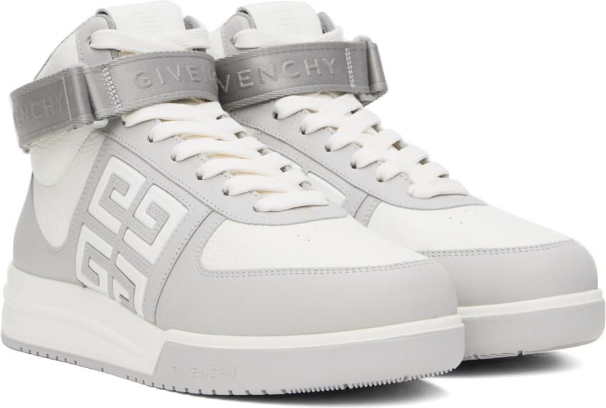 Givenchy White & Gray G4 Sneakers - Picture 2