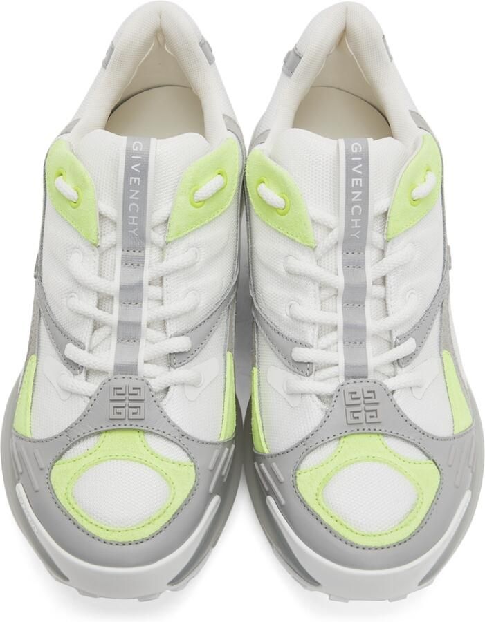 Givenchy White & Grey GIV 1 TR Sneakers