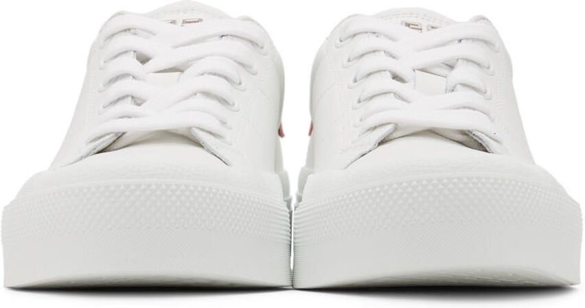 Givenchy White & Pink City Sneakers - Picture 3