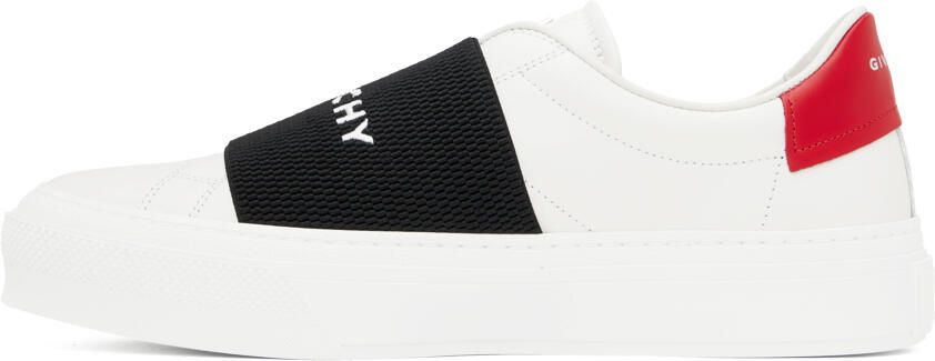 Givenchy White & Red City Sport Sneakers - Picture 3
