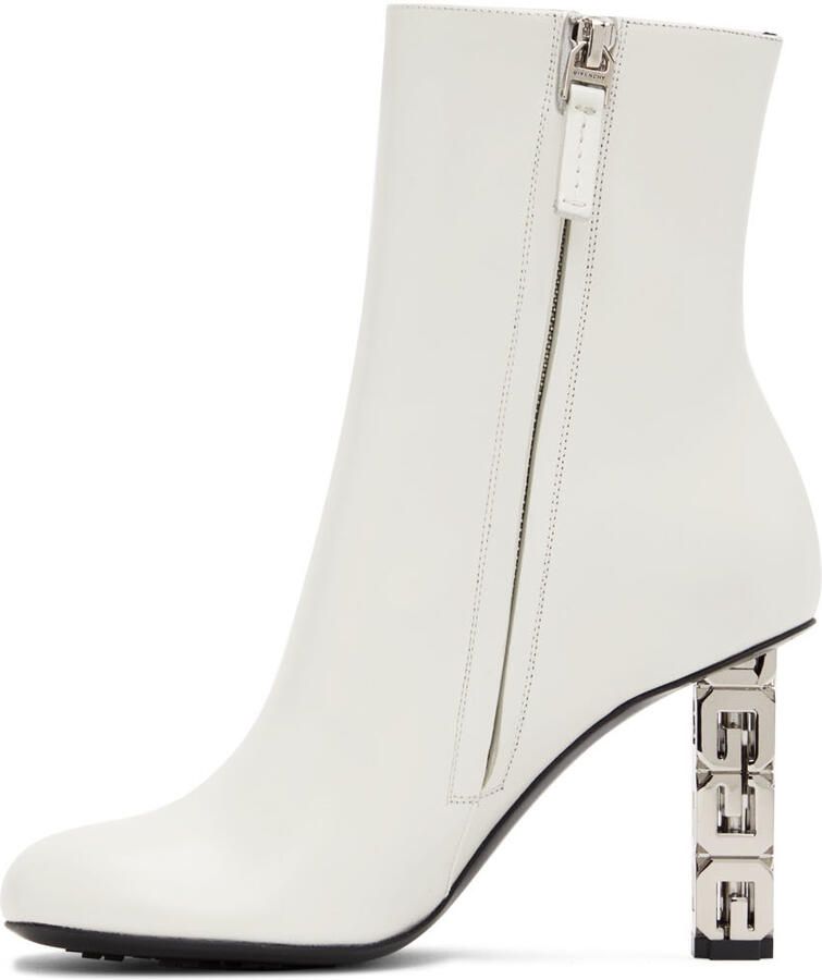 Givenchy White G Cube Ankle Boots - Picture 2