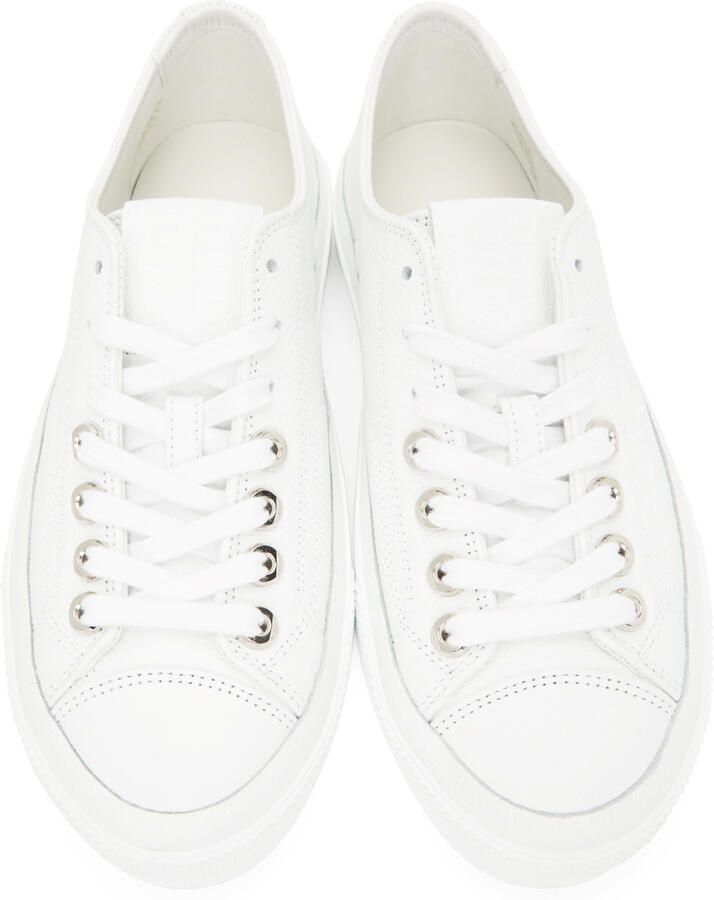 Givenchy White Grained City Sneakers