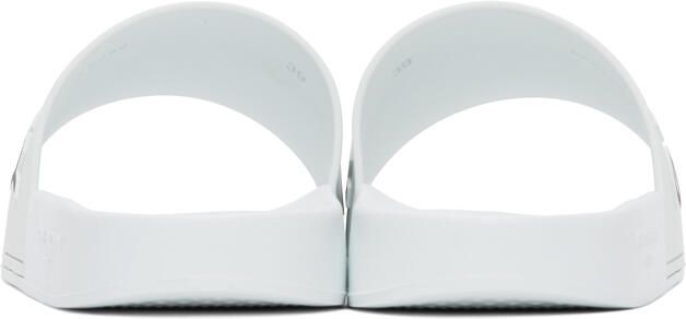 Givenchy White Logo Flat Sandals - Picture 4