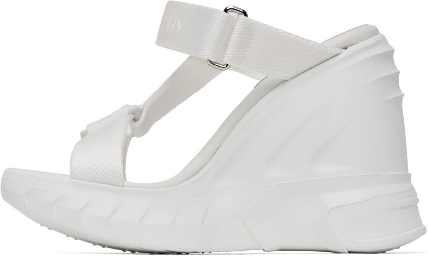 Givenchy White Marshmallow Wedge Sandals - Picture 3