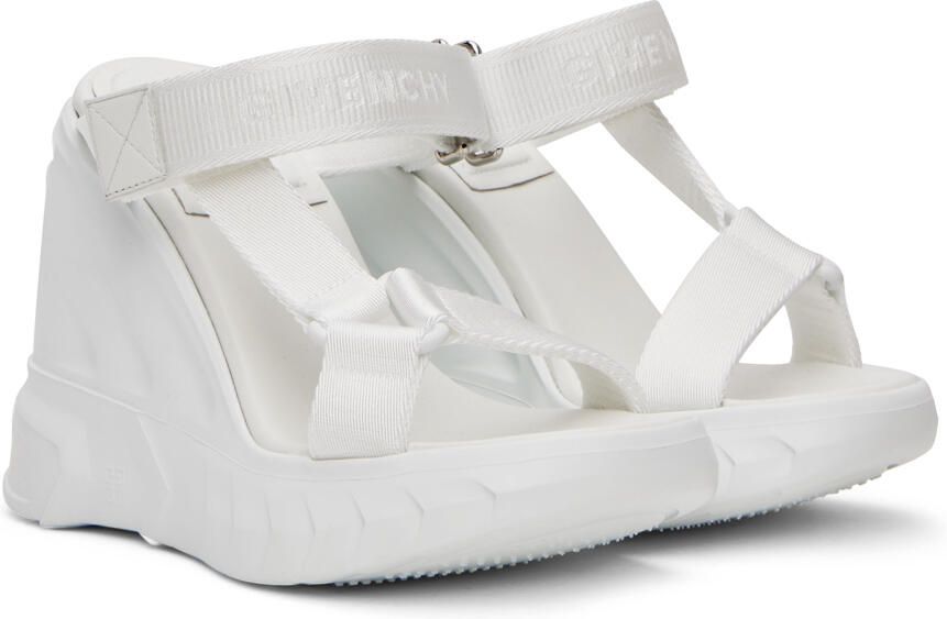 Givenchy White Marshmallow Wedge Sandals - Picture 2