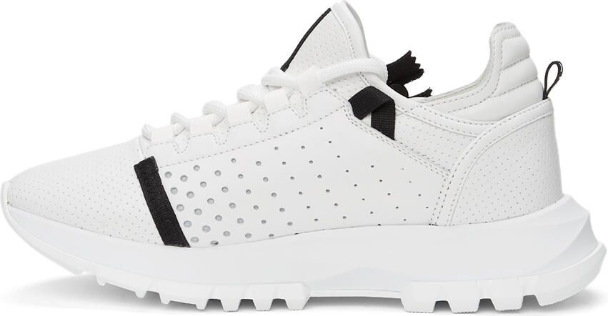 Givenchy White Perforated Leather Spectre Runner Zip Low Sneakers - Picture 4