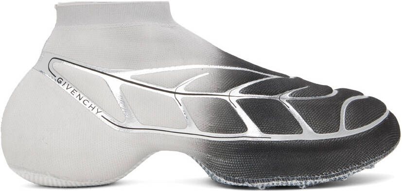 Givenchy Gray & Black TK-360+ Sneakers - Picture 5