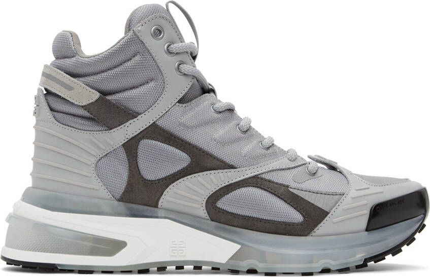 Givenchy Grey GIV 1 TR High Sneakers - Picture 5