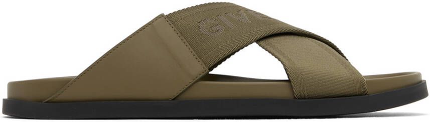 Givenchy Khaki G Plage Sandals - Picture 5
