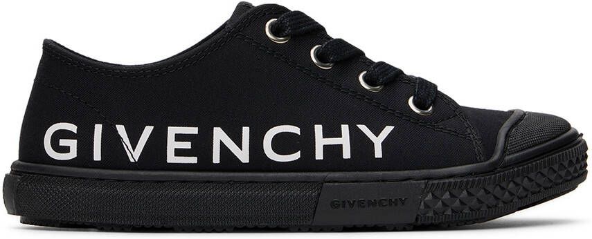 Givenchy Kids Black Logo Sneakers - Picture 5