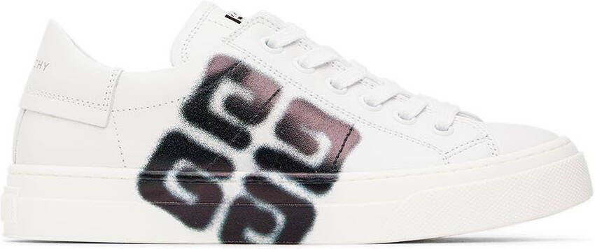Givenchy Kids White 4G Sneakers - Picture 4