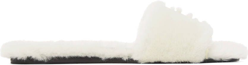 Givenchy Off-White Shearling 4G Mules - Picture 5