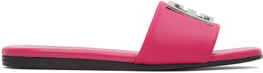 Givenchy Pink 4G Flat Mules - Picture 4