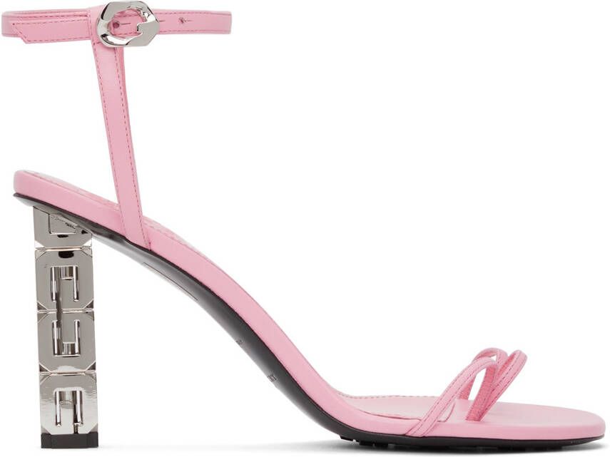 Givenchy Pink Triple Toes Heeled Sandals - Picture 5