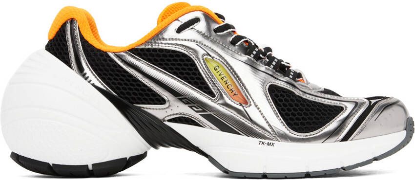 Givenchy Silver & Black TK-MX Sneakers - Picture 5