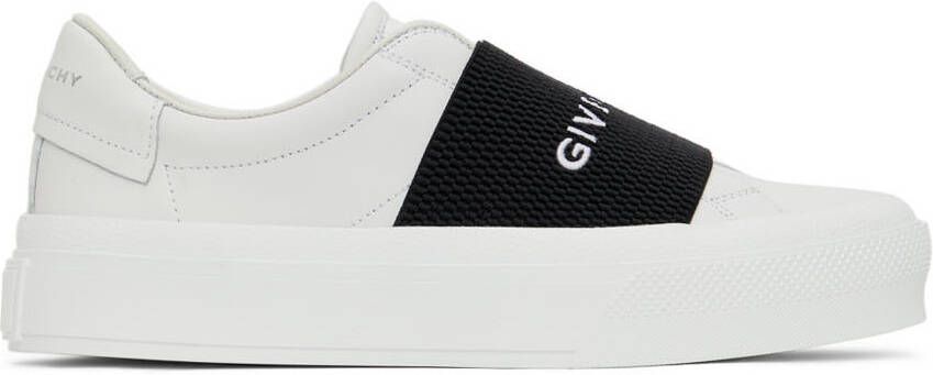 Givenchy White & Black City Court Slip-On Sneaker - Picture 5