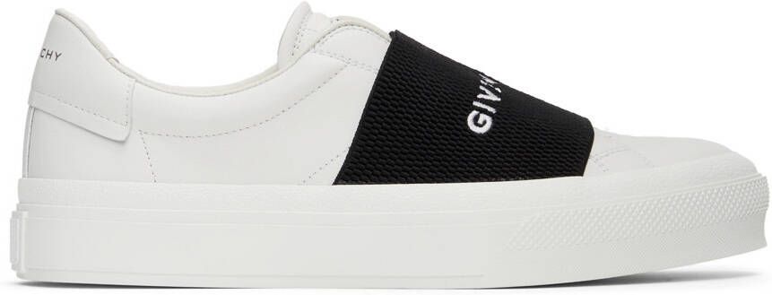 Givenchy White & Black City Court Slip-On Sneaker - Picture 5
