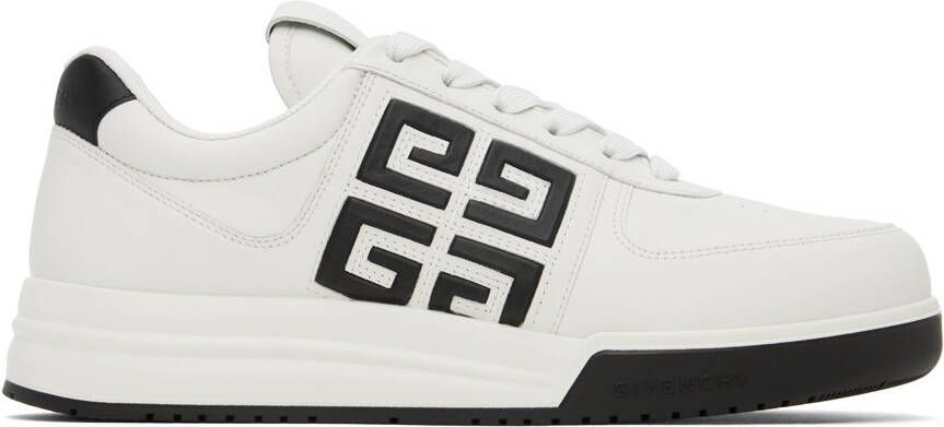 Givenchy White & Black G4 Sneakers - Picture 5