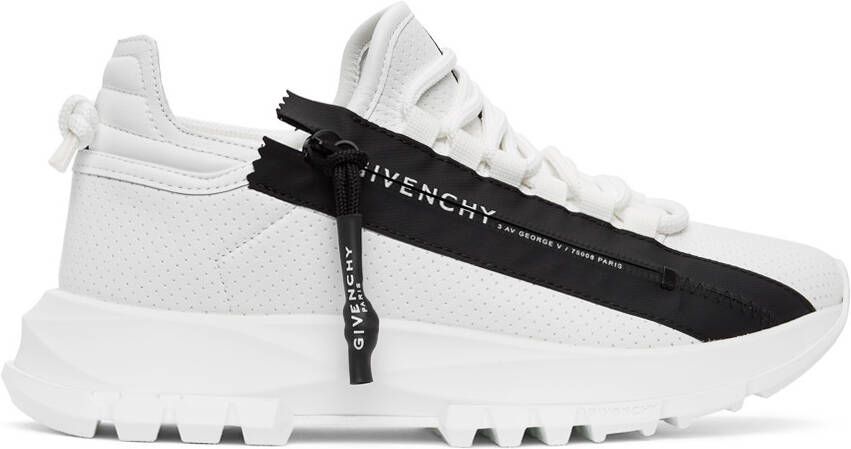 Givenchy White & Black Spectre Sneakers - Picture 5