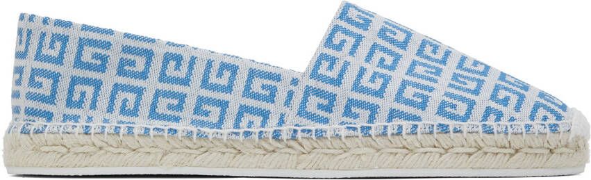 Givenchy White & Blue 4G Espadrilles - Picture 4