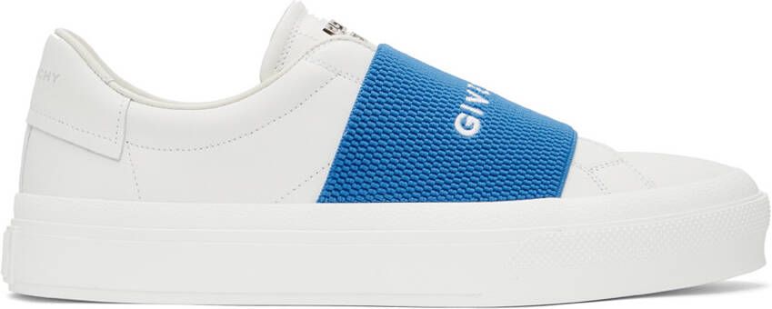 Givenchy White & Blue City Sport Sneakers - Picture 5