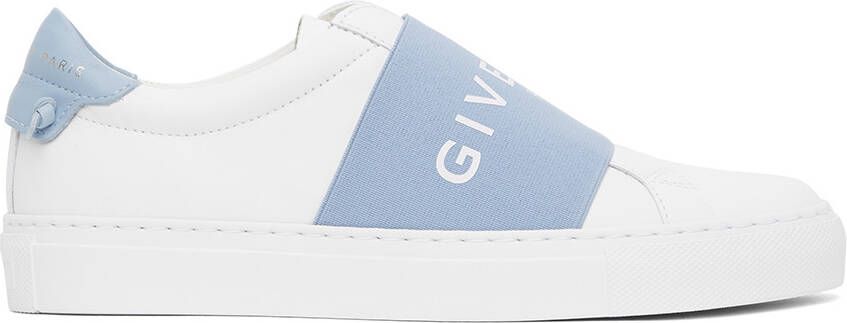 Givenchy White & Blue Elastic Urban Knots Sneakers - Picture 5