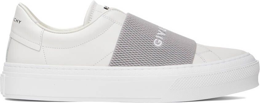 Givenchy White & Gray City Sport Sneakers - Picture 5