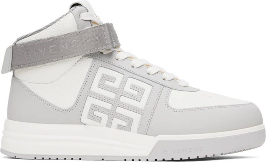 Givenchy White & Gray G4 Sneakers - Picture 5