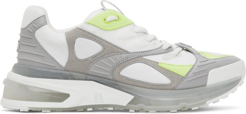Givenchy White & Grey GIV 1 TR Sneakers - Picture 5