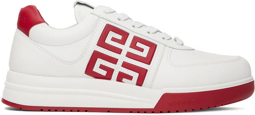 Givenchy White & Red City Sport Sneakers - Picture 5