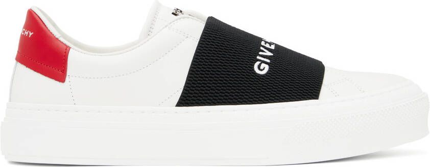 Givenchy White & Red City Sport Sneakers - Picture 5