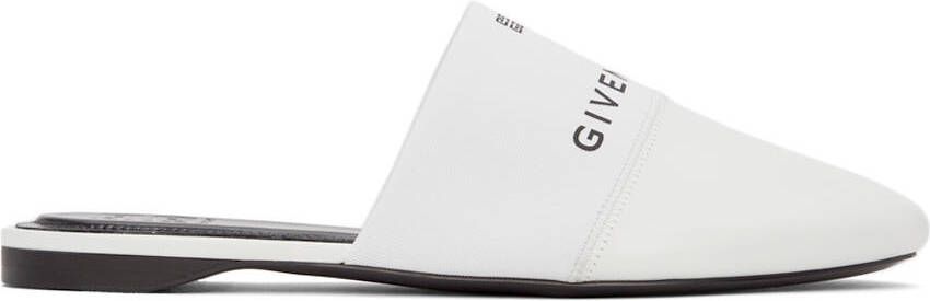 Givenchy White Bedford Mules - Picture 5