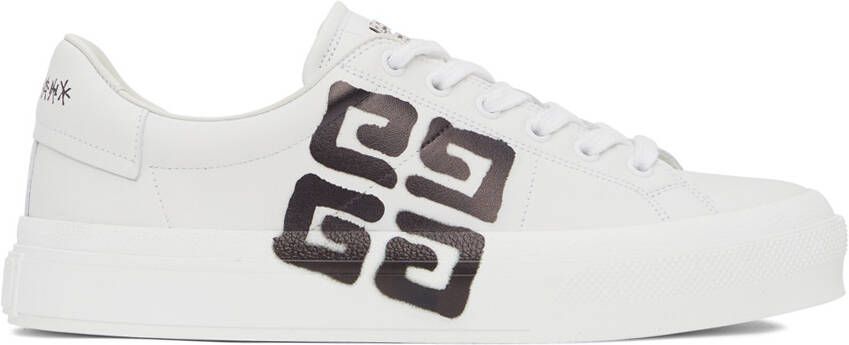 Givenchy White Chito Edition 4G Print City Sport Sneakers - Picture 5