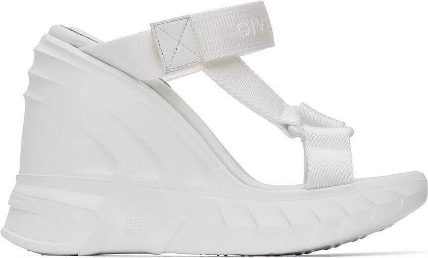 Givenchy White Marshmallow Wedge Sandals - Picture 4