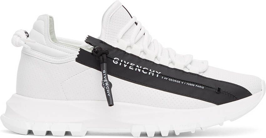 Givenchy White Spectre Zip Low Sneakers - Picture 5