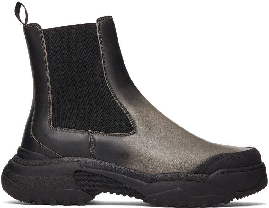 GmbH Black & Beige Sprayed Chelsea Boots - Picture 9