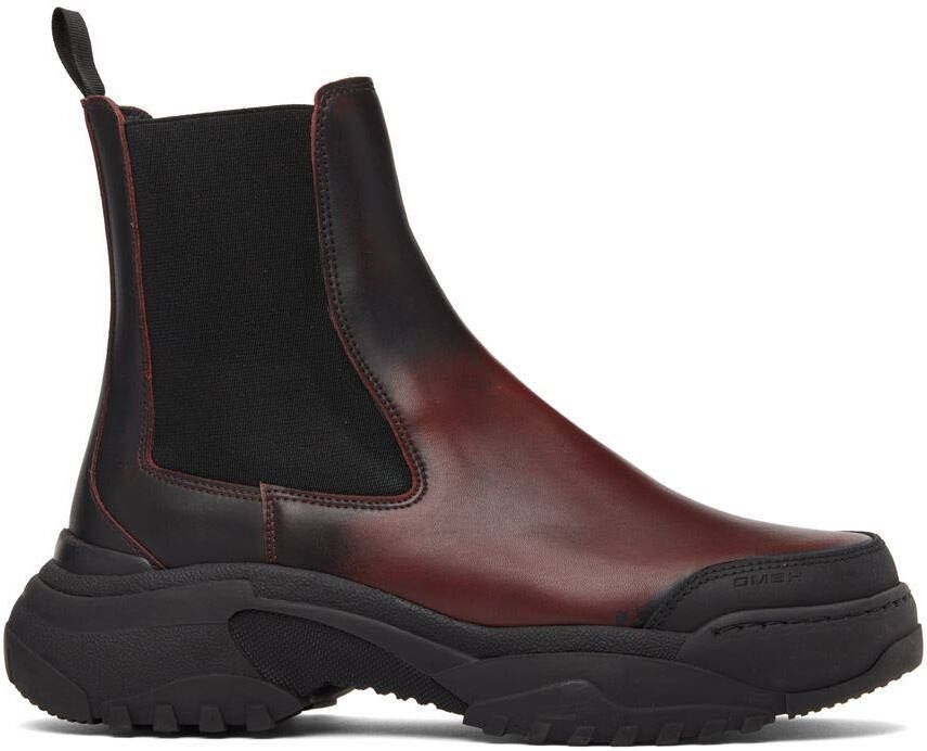 GmbH Black & Red Sprayed Chelsea Boots - Picture 5