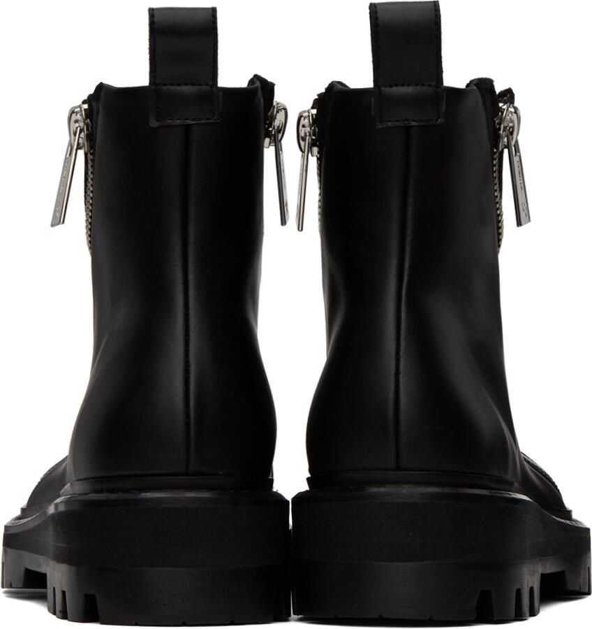 GmbH Black Double Zip Boots