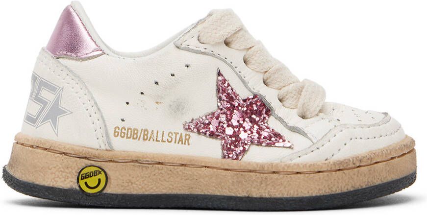 Golden Goose Baby Off-White Ball Star Sneakers - Picture 4