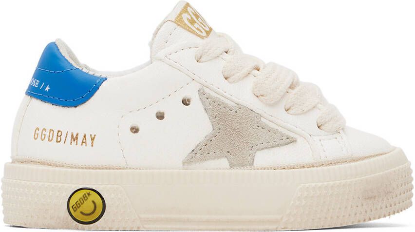 Golden Goose Baby White May Sneakers - Picture 4