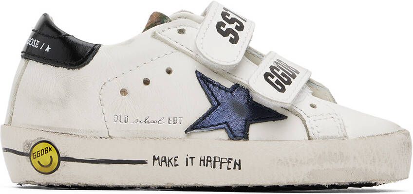 Golden Goose Baby White Old School Sneakers - Picture 4